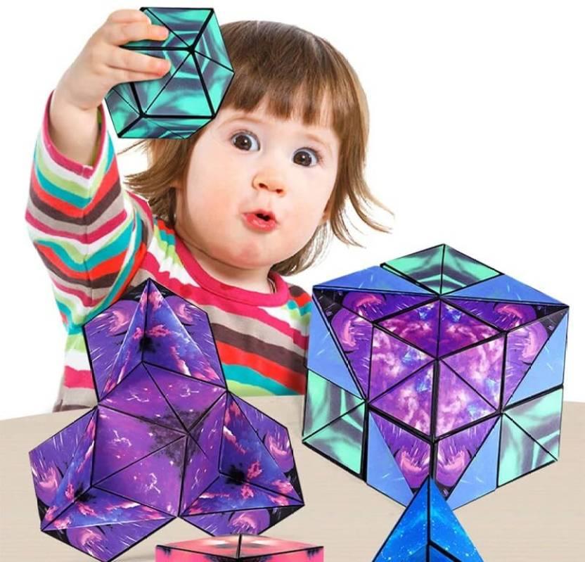 Magnetic Cube Puzzle Box, 24 Rare Earth Magnets Transforms Into Over 70 Shapes  (1 Pieces)