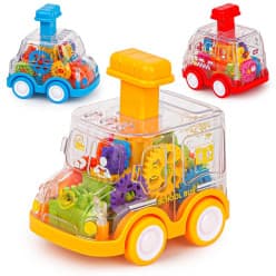Pull Back Car Toys for Kids, friction toys, Press and Go Crawling Friction Toy Car