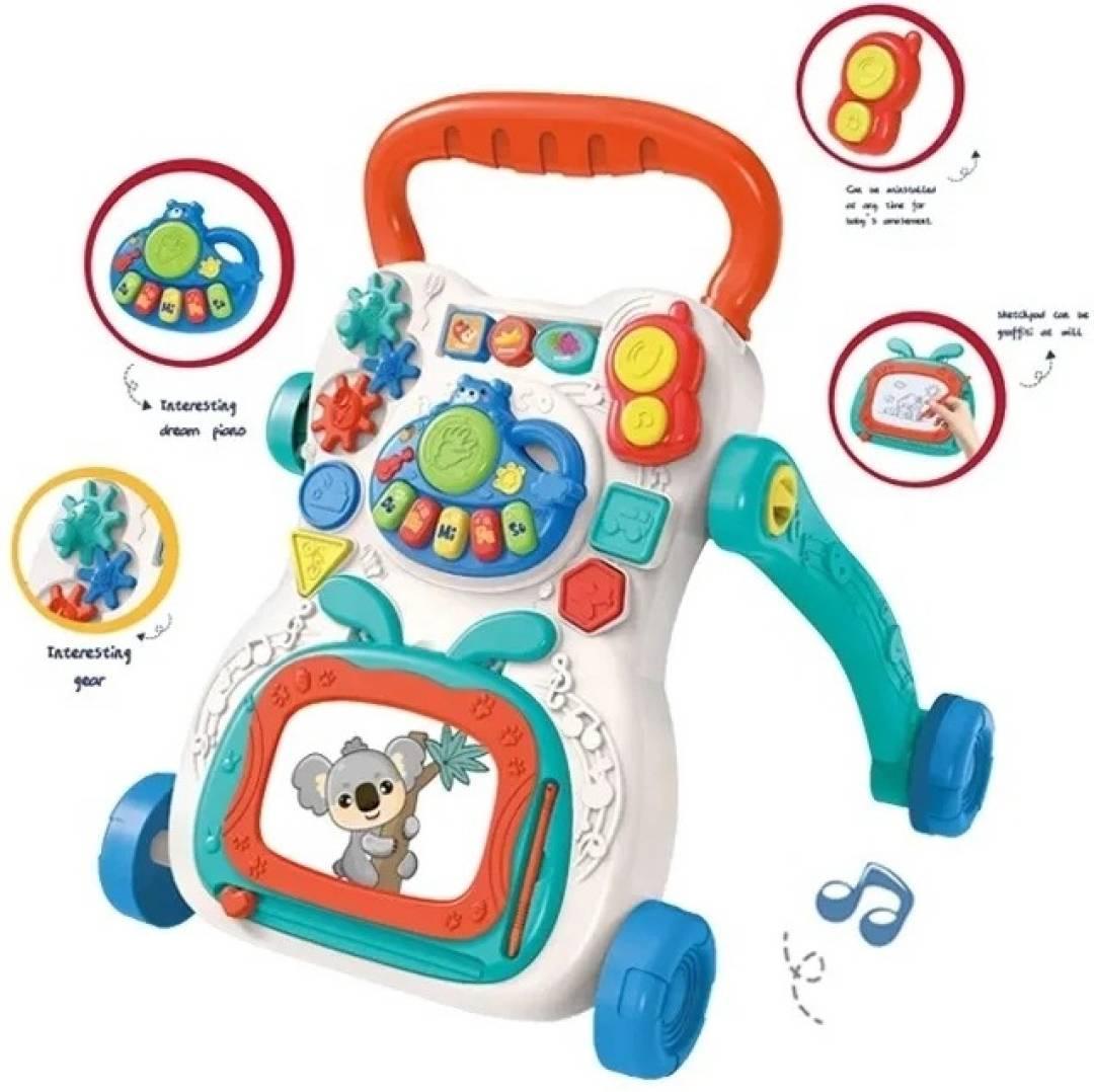 3 in 1 Musical activity Baby Walkers with Balance for Children Development  (Blue)