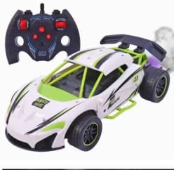 Hero Smoke Mist Spray Racing Car 2.4 GHz with LED Light and Sound Electric Toy (Multicolor)