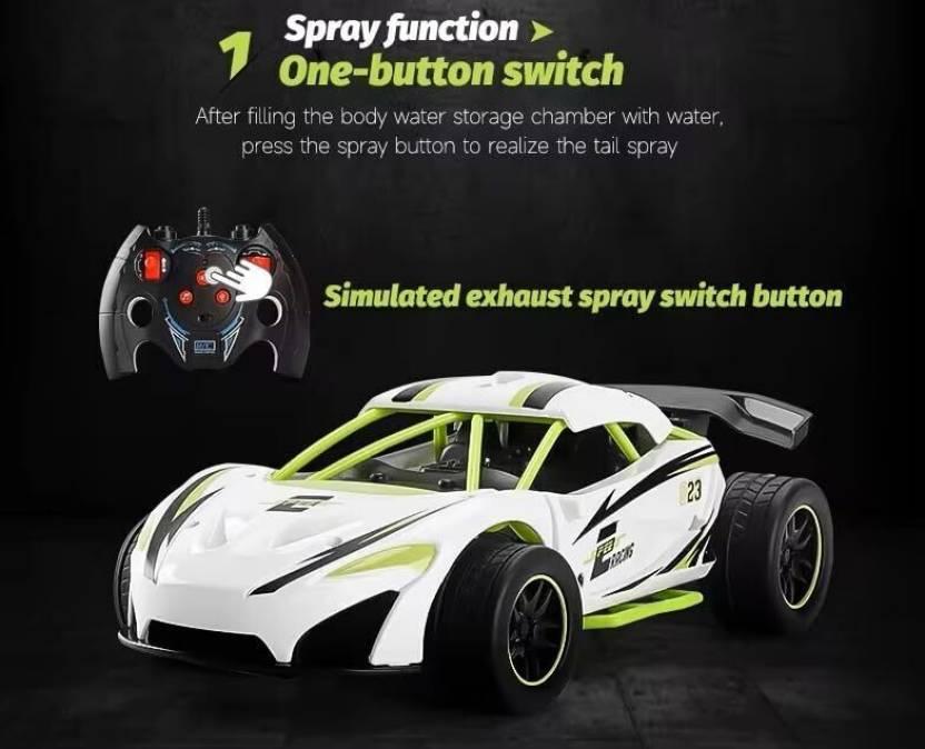Hero Smoke Mist Spray Racing Car 2.4 GHz with LED Light and Sound Electric Toy  (Multicolor)