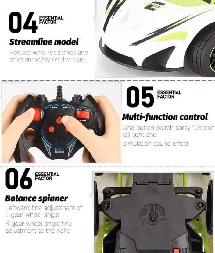 Hero Smoke Mist Spray Racing Car 2.4 GHz with LED Light and Sound Electric Toy  (Multicolor)