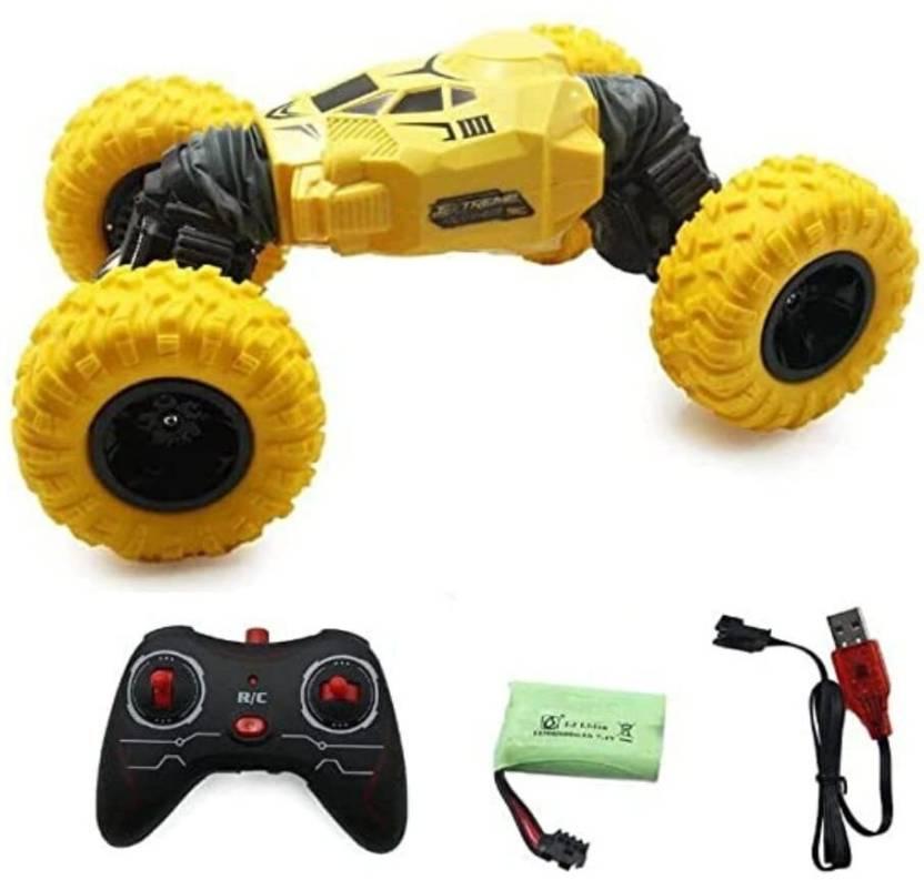 Big Size Double Sided Stunt Racing Moka 4-Wheel Drive Off Road  (Multicolor)