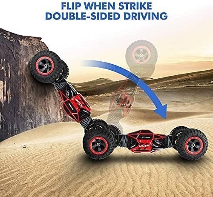 Big Size Double Sided Stunt Racing Moka 4-Wheel Drive Off Road  (Multicolor)
