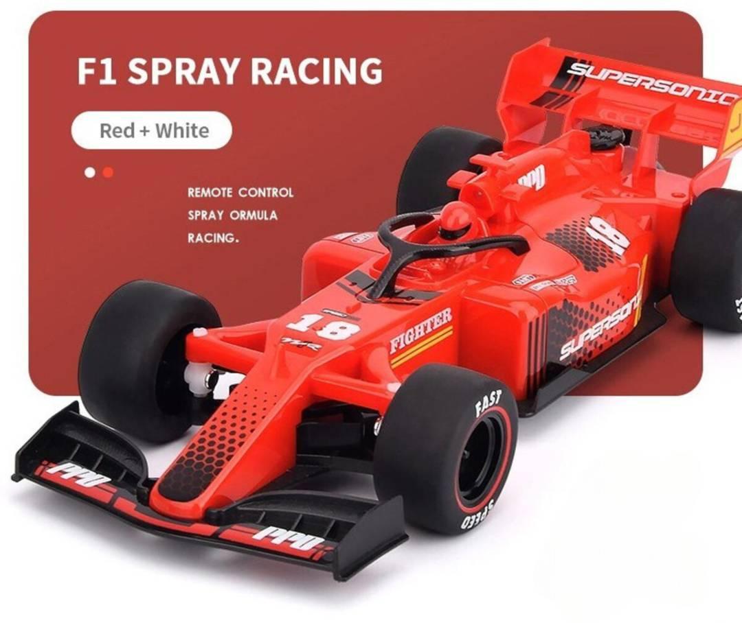 1:24 Scale Mini F1 Remote Control Car Battery Recharges With Smoke