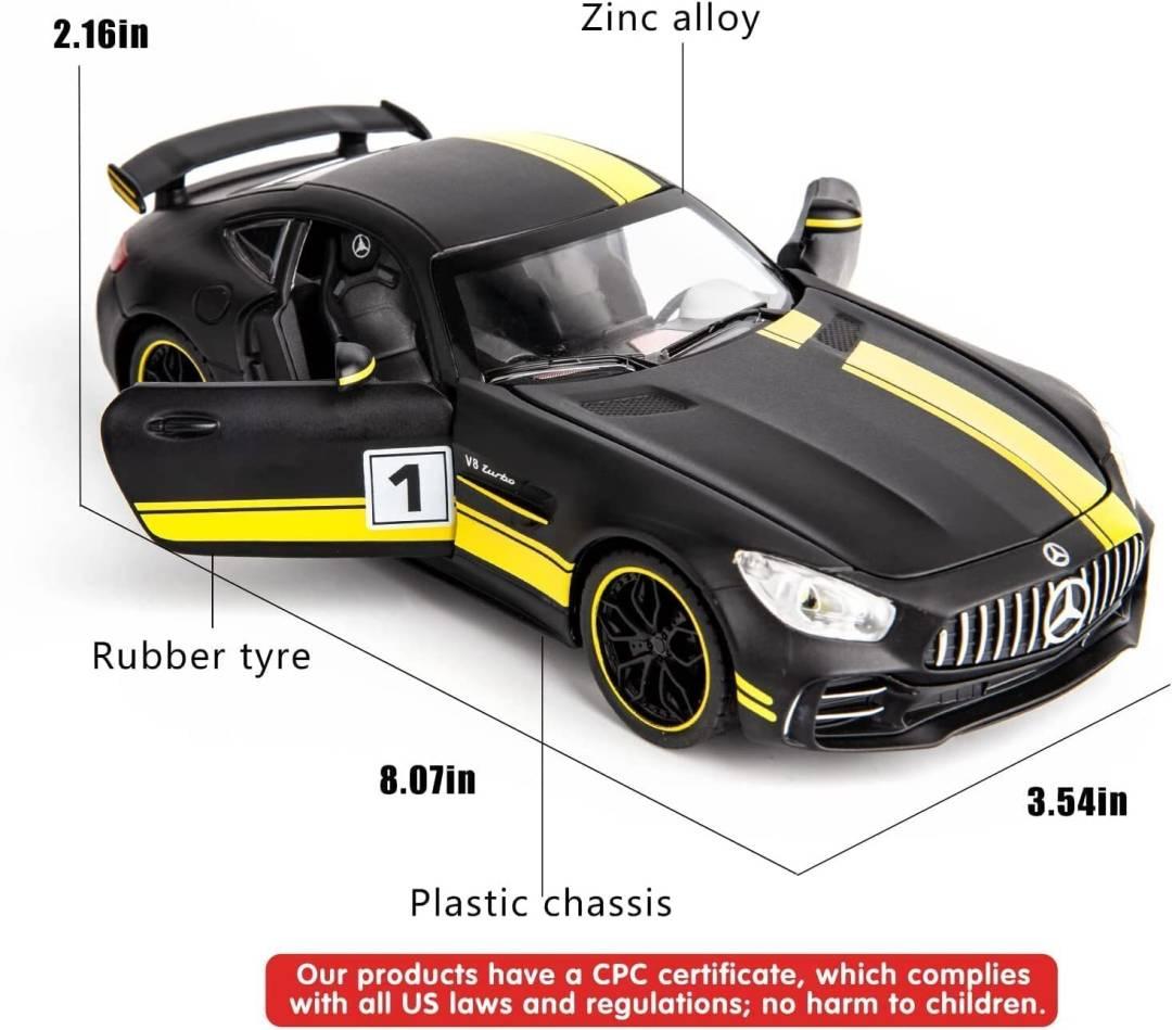 Mercedes Benz AMG GTR 1:32 Scale Metal Body Alloy Toy Car with Light and Sound  (Multicolor, Pack of: 1)