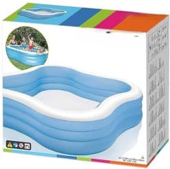 Intelligent Outdoor Intex Portable Beach Wave Lounge Swimming Pool Inflatable Swimming Pool (Multicolor)