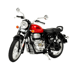 KIDOYZ Royal Enfield 1:15 Scale Diecast Motorcycle Model Toy, Pull Back Action, Bullet Bike Detacheble Parts with 3 Colored Fuel Tank, Miniature Replica for Collectors & Kids Age 3+ Years