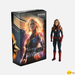 Kidoyz 7-Inch Captain Marvel Superhero Action Figure – Cosmic Binary Power Edition