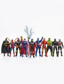 Kidoyz Premium 10-Piece Superhero Action Figure Collector Set for Kids (Ages 3+) – Superhero Toys Playset for Boys & Girls, Birthday Gift & Desk Display