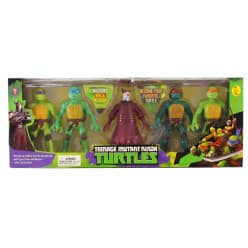 KIDOYZ Ninja Turtles Action Figure Playset (Pack of 6) – 5-Inch Posable Superhero Figures with Weapons & Movable Joints for Kids