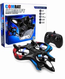 Kidoyz RC Plane for Beginners, 360° Flip Hovering Stunt Fighter Jet Toy for Kids