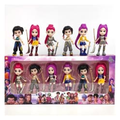 6-Piece K-Pop Idol Figure Set – Collectible Toy Figures for Kids, Display & Cake Topper Decoration (Pack of 6)