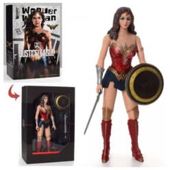 KIDOYZ Wonder Woman Action Figure 12-13 Inch | Armor Edition Superhero Character Toy for Kids & Collectors | Poseable Action Figure