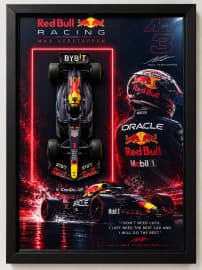 Red Bull Racing F1 Die-Cast Car Wall Frame | 3D Model Car Wall Art Decor