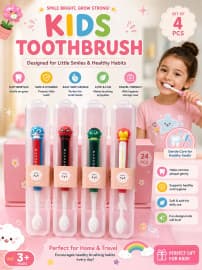 Avengers Soft Bristle Kids Toothbrush with Travel Case | Color as per Stock dispatched | Pack of 1 Pc