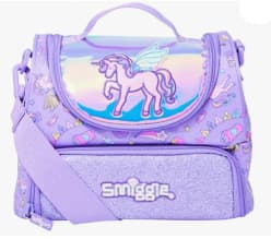 Unicorn Lunch Bag with Shoulder Strap | Double Compartment | Pack of 1 Pc