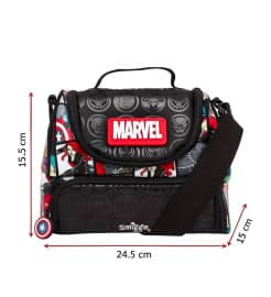 Marvel Avengers Lunch Bag with Shoulder Strap | 24.5 x 15.5 x 15 cm | Pack of 1 Pc