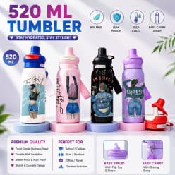 Insulated Water Bottle | 520 ml | Color as per Stock dispatched | Pack of 1 Pc