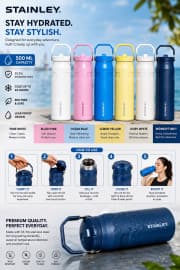 Insulated Water Bottle | 500 ml | Style 2 | Color as per Stock dispatched | Pack of 1 Pc