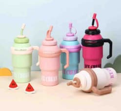 Ice Cream Shaped Water Bottle for Kids | 1000 ml | Color as per Stock dispatched | Pack of 1 Pc
