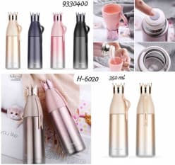 Stainless Steel Water Bottle | 350 ml | Color as per Stock dispatched | Pack of 1 Pc
