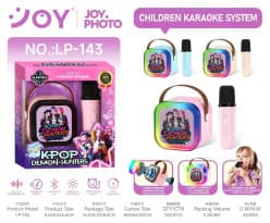 KPOP Demon Hunters Kids Karaoke Speaker with Wireless Mic | Color as per Stock dispatched | Pack of 1 Pc