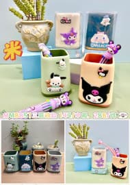 Cute Cartoon Character Pen & Pencil Stand | Desk Organiser | Color as per Stock dispatched | Pack of 1 Pc
