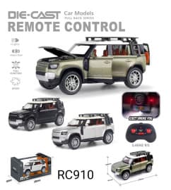 Die-Cast Remote Control Defender Off-Road SUV with Smoke, Lights & Sound | 2.4GHz Chargeable | Color as per Stock dispatched