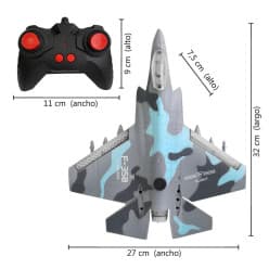 RC Military Fighter Jet Toy with Lights & Smoke Effect | Remote Control Fighter Plane for Kids