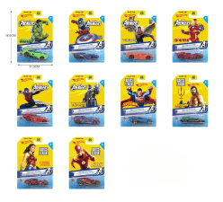 Kidoyz Hot Wheels Die-Cast Racing Car Pack of 1| Individually Carded Metal Toy Cars | Assorted Alloy Models for Kids Ages 3+ | Color As Per Stock