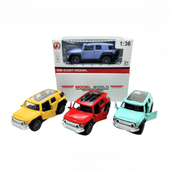 Kidoyz Model White Die-Cast Metal Toy Car | Small Alloy Model Car | Collectible Car Toy for Kids | Color As Per Stock