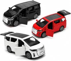 Kidoyz Die-Cast Alphard Die-Cast 1:36 Scale Metal Toy Car | Small Alloy Model Car | Collectible Car Toy for Kids | Color As Per Stock