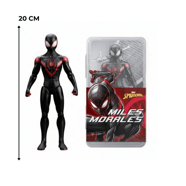 Spider Scale Black Spider 20 cm 1:10 Scale 7 Inch Action Figure | Kidoyz