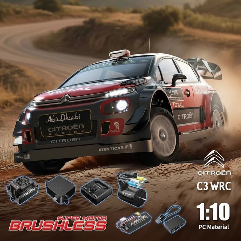 Controller Rally Car Toy MJX Hyper go 1:10 Citroen C3 Rally RC Car | Kidoyz